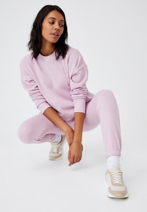 Cotton On - Lifestyle gym track pant - soft violet marle