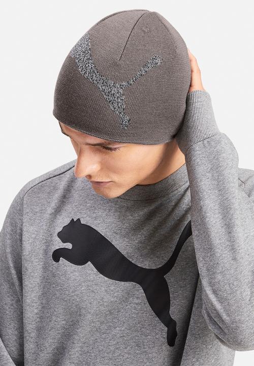 PUMA - Essential logo beanie - grey 