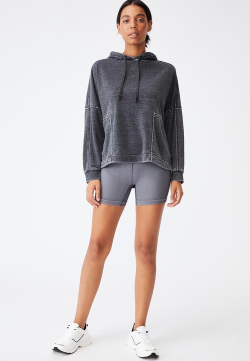 Cotton On - Lifestyle relaxed hoodie - washed black