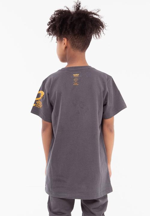 Ripstop - Plantan short sleeve tee - charcoal
