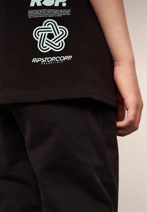 Ripstop - Rantex printed tee - black