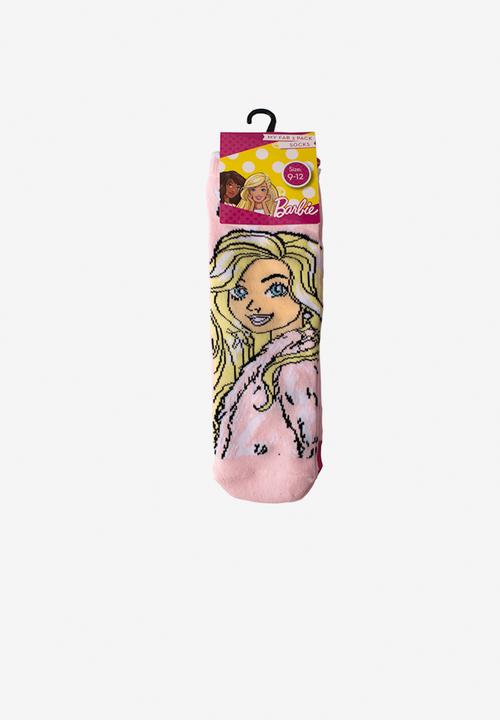 Character Group - 3 pack anklet sock barbie - pink