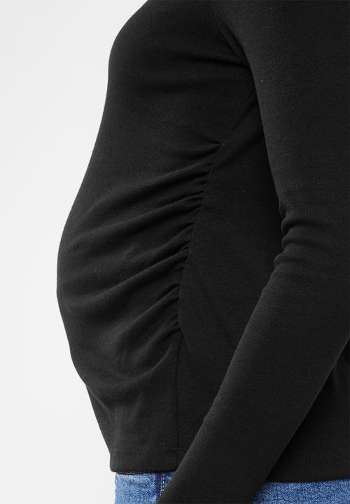 Cotton On - Maternity henley long sleeve top - black