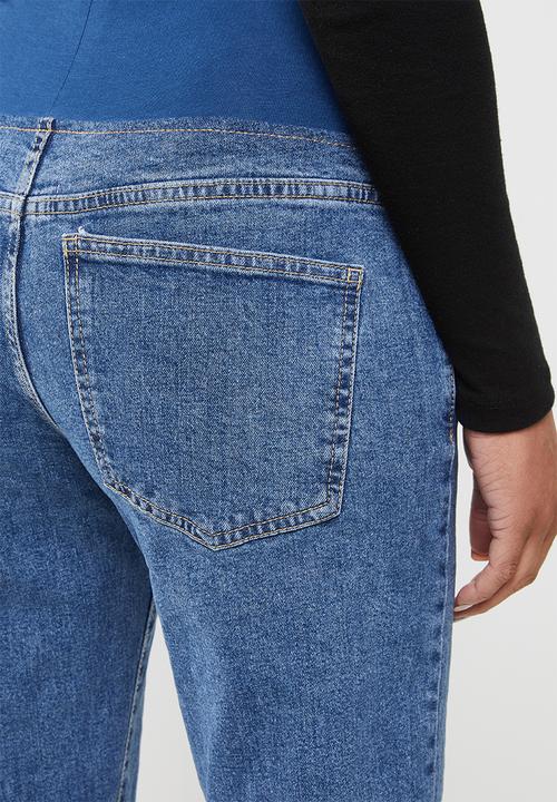 Cotton On - Maternity stretch mom jean - blue