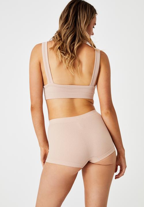 Cotton On - Seamfree shorty brief - new latte