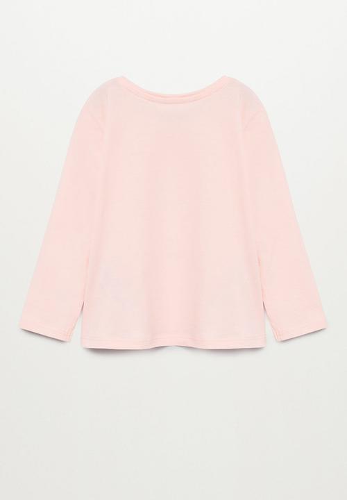 MANGO - Cordill tee - pastel pink