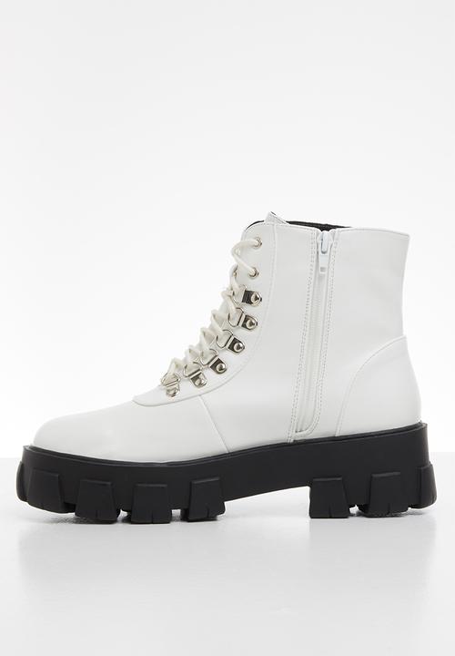 Superbalist - Sharr lace-up boot - white