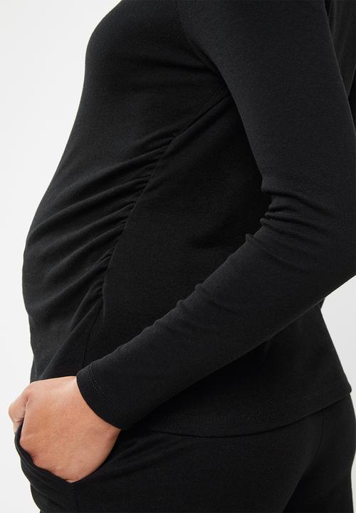 Cotton On - Maternity long sleeve top 3 pack - black