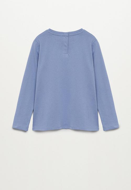 MANGO - Paul long sleeve tee - blue