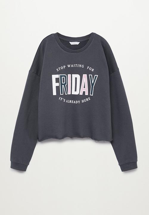 MANGO - Venice sweatshirt - charcoal