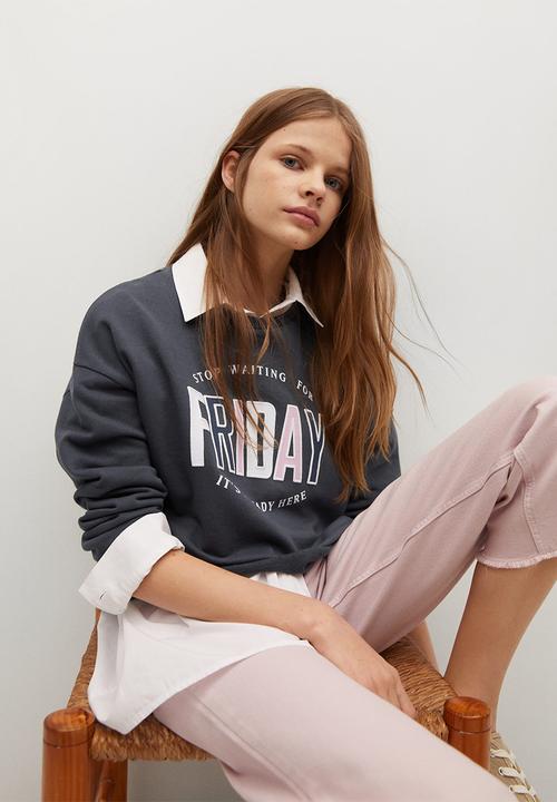 MANGO - Venice sweatshirt - charcoal