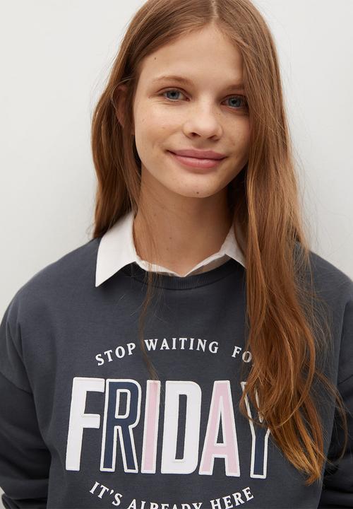 MANGO - Venice sweatshirt - charcoal
