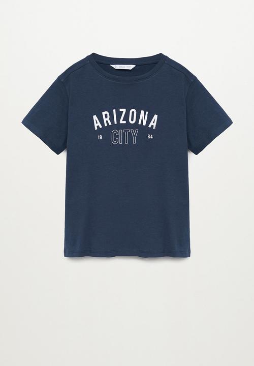 MANGO - Citie short sleeve tee - navy