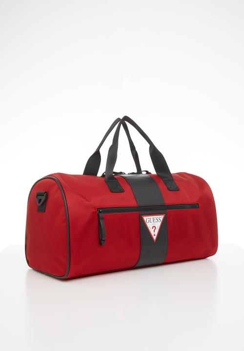 GUESS - Central small duffel - red & black