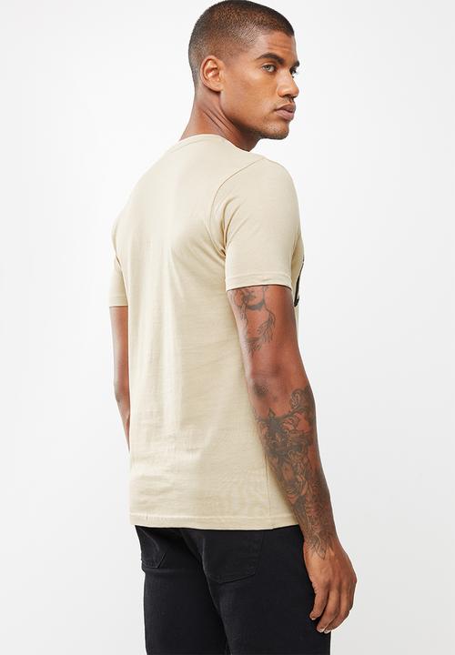 Lonsdale - Basic logo crew neck tee - beige