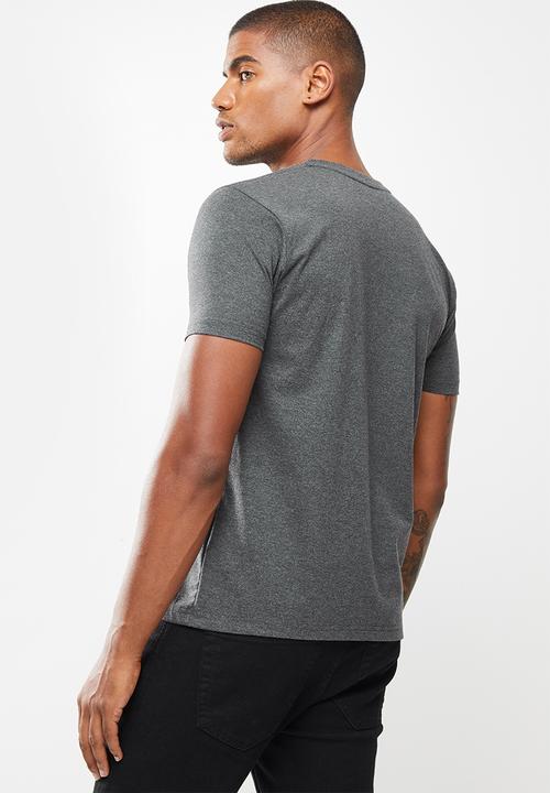 Lonsdale - Basic logo crew neck tee - charcoal