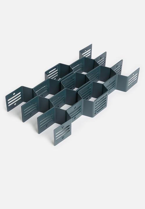 Fine Living - Honeycomb draw organiser set of 2 - dark blue