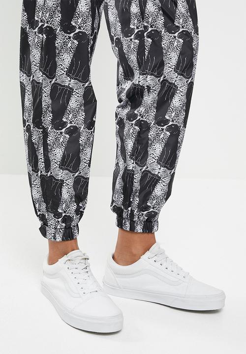 Vans - Leopard pants - black & white
