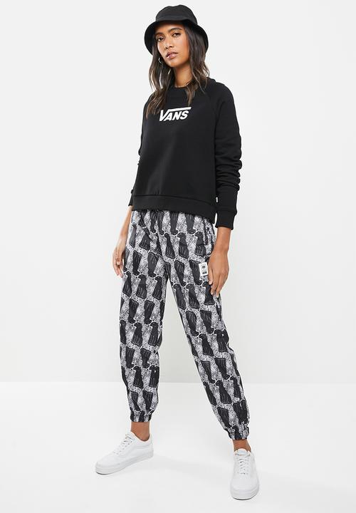Vans - Leopard pants - black & white