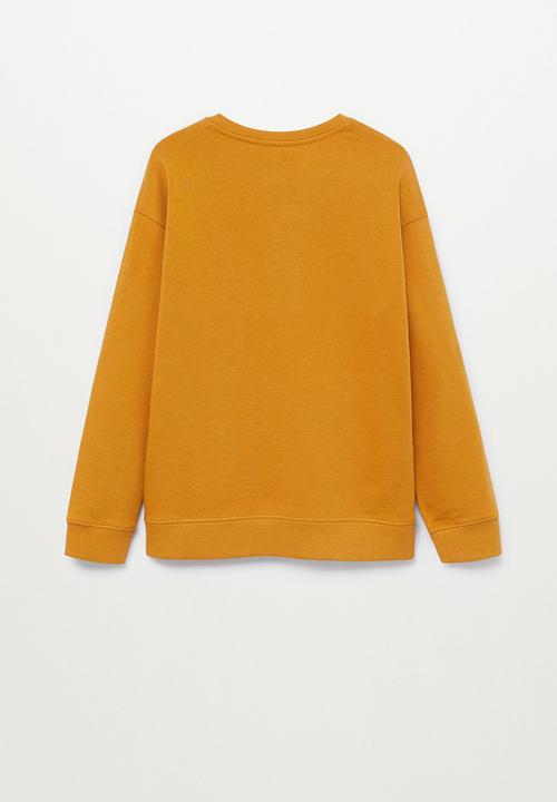 MANGO - Wording sweatshirt - bright yellow