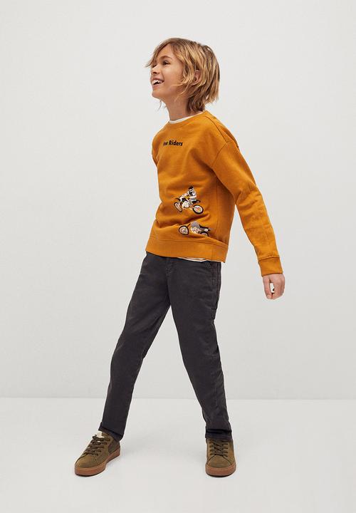 MANGO - Wording sweatshirt - bright yellow