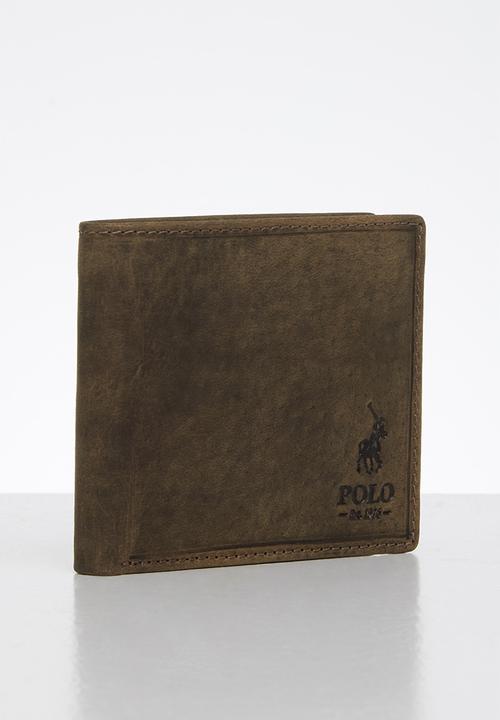 POLO - Hamada credit card billfold - brown