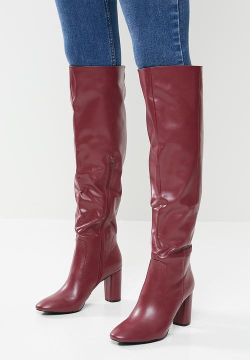 Superbalist - Jiyan knee-high boot - burgundy