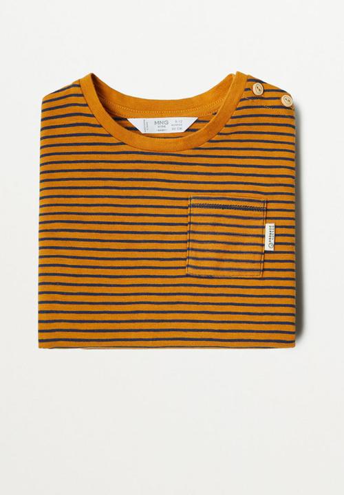 MANGO - Ivan long sleeve tee - bright yellow