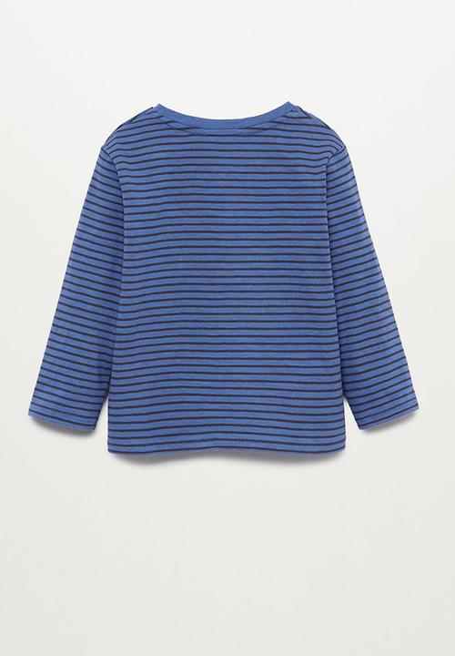 MANGO - Ivan long sleeve tee - medium blue