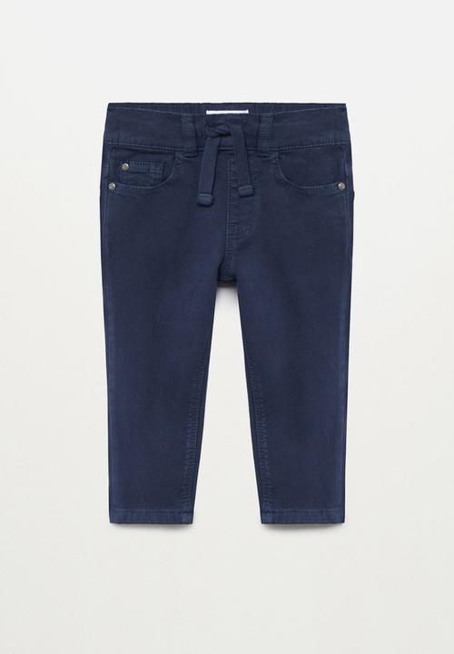 MANGO - Cord trousers - navy