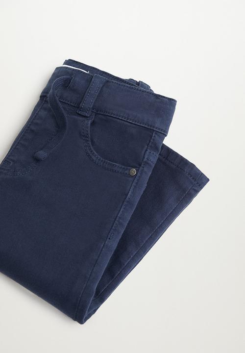 MANGO - Cord trousers - navy