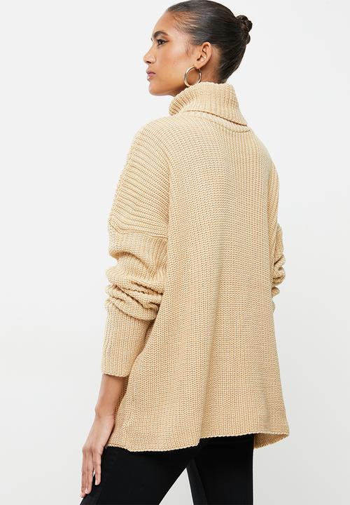Glamorous - Roll neck jumper- oatmeal
