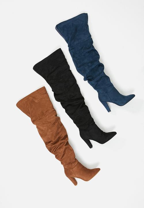 Madison® - Zara rouched over the knee boot - teal