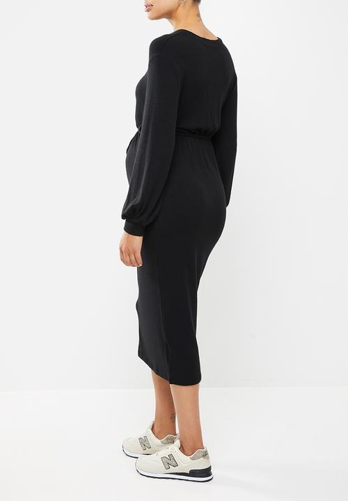 Superbalist - Nursing drawstring dress - black