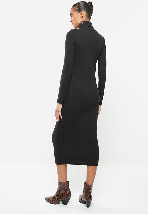 Glamorous - Stripe dress- black