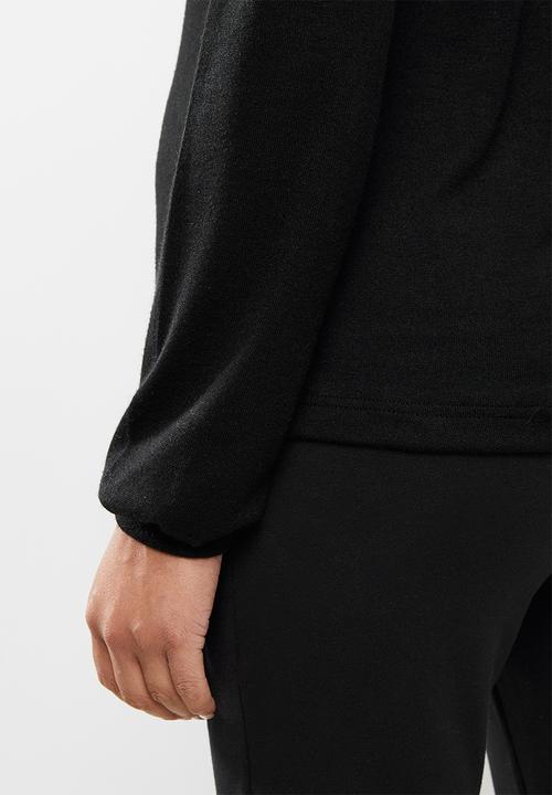 Superbalist - Soft long sleeve reglan tee - black