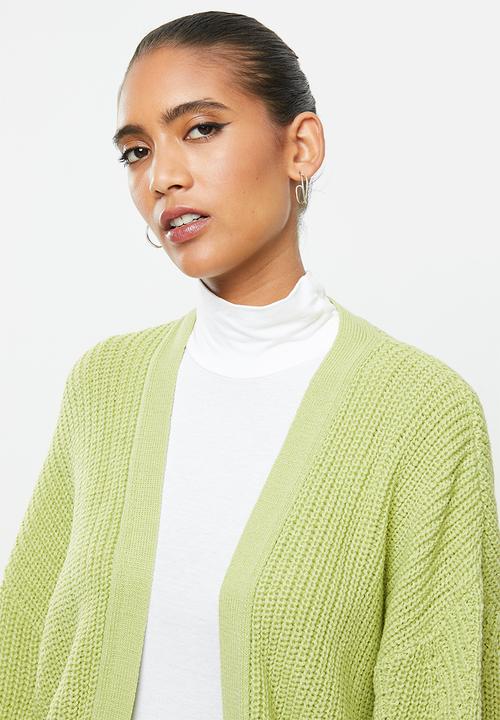 Glamorous - Balloon sleeve jumper- wasabi