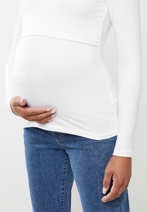Superbalist - Feeding funnel neck tee - white