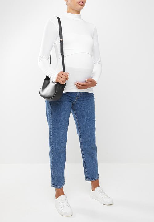 Superbalist - Feeding funnel neck tee - white