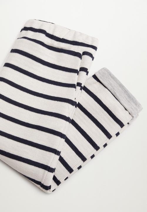MANGO - Pepepant trousers - white & navy