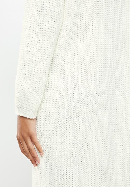 Glamorous - Knitted midi  jumperdress - cream