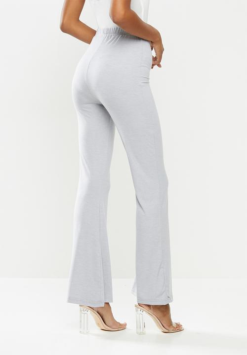 Missguided - 2 Pack jersey flare - black & grey