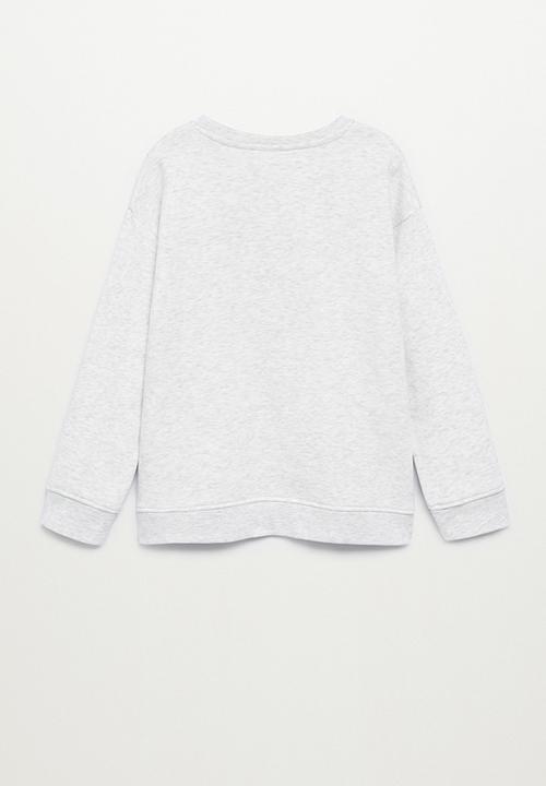 MANGO - Pizza sweatshirt - grey