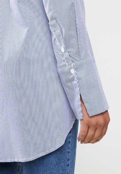 Superbalist - Oversized shirt - blue & white 