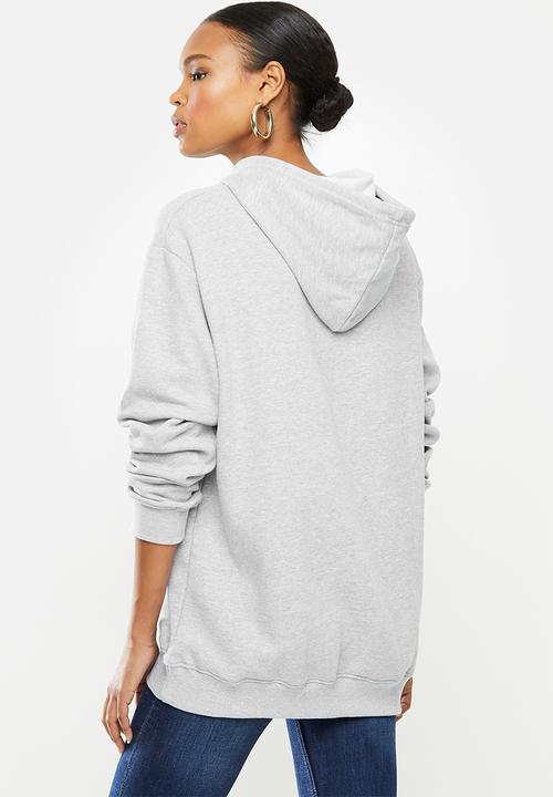 Missguided - Basic oversized hoodie - grey