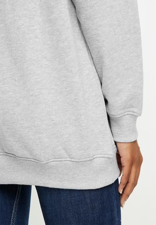 Missguided - Basic oversized hoodie - grey