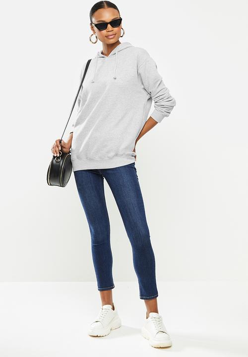 Missguided - Basic oversized hoodie - grey