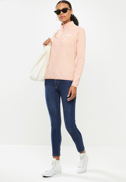 The North Face - W 100 glacier 1/4 zip - pink