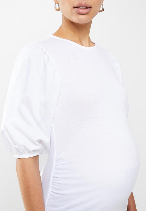 Superbalist - Puff sleeve tee - white