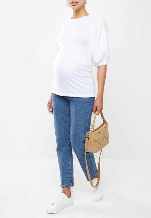 Superbalist - Puff sleeve tee - white